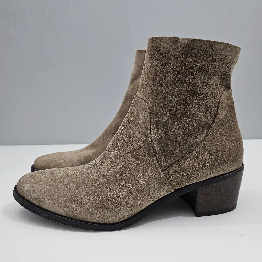 Paul Green Nicole Ankle Boot Womens UK 6.5 US 9 Brown Suede Neutral Fall NEW